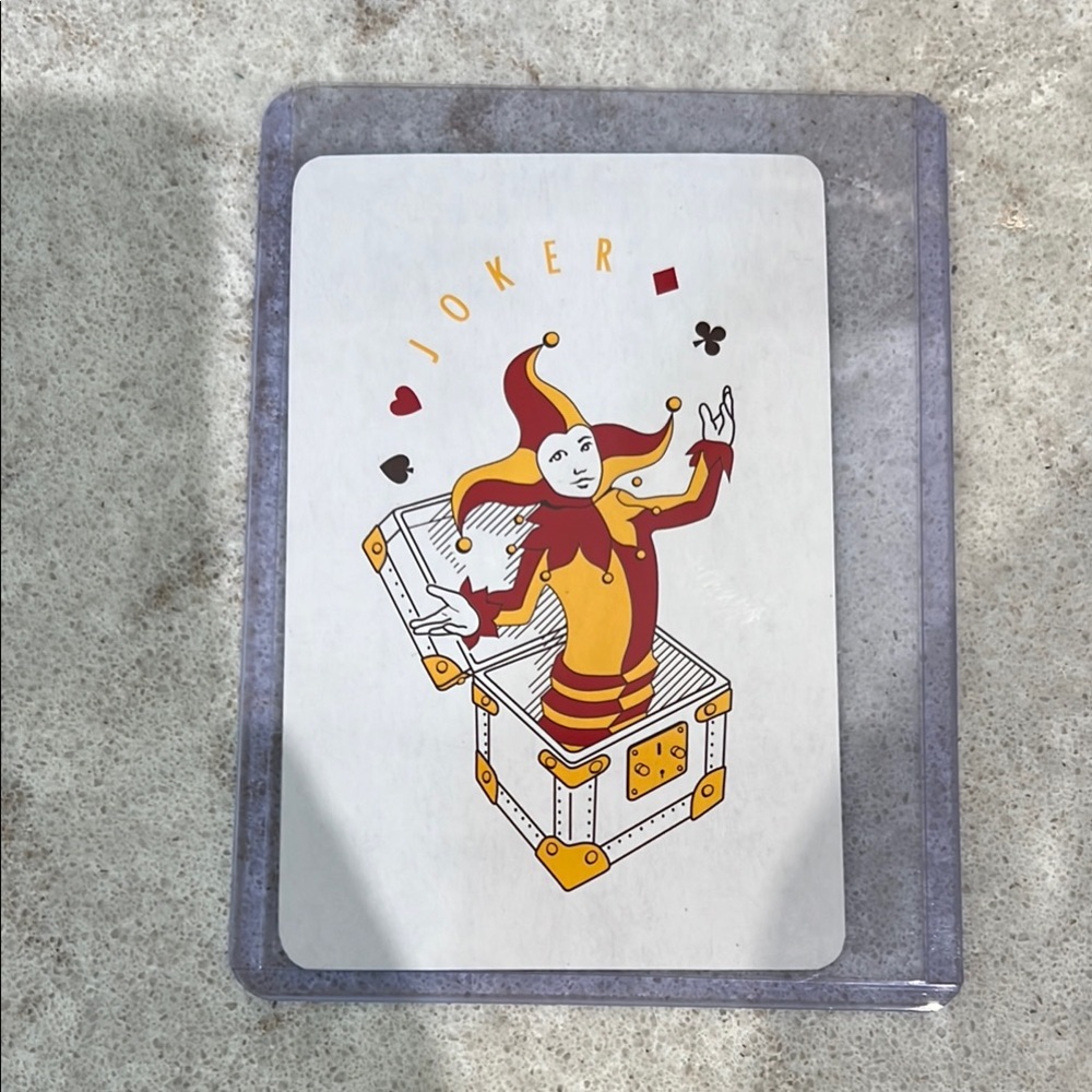 Louis Vuitton Monogram Playing Card – Joker in Case - Collectible Gift
